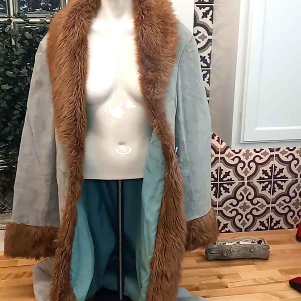 Women Luxury leather coat